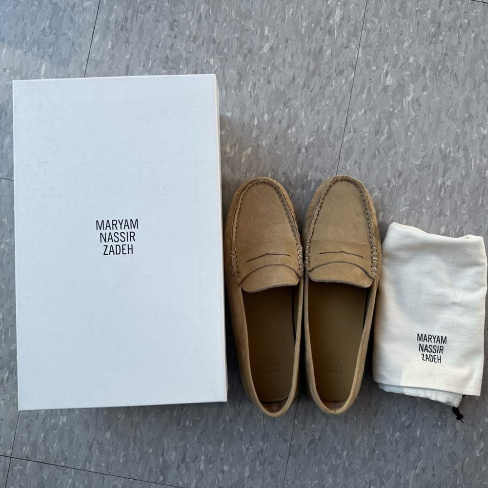 Maryam Nassar Zadeh Diega Loafers, Paleolithic suede, 37